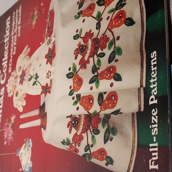 Vintage Leisure Arts Craft Leaflets 1005 Holiday Hoops and 1027 Felt Christmas - Picture 3 of 10